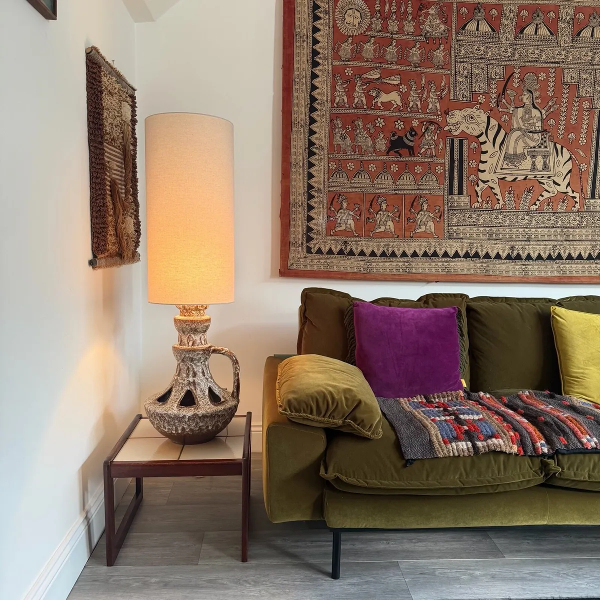 Mid Century Large Table Floor Lamp - Image 1