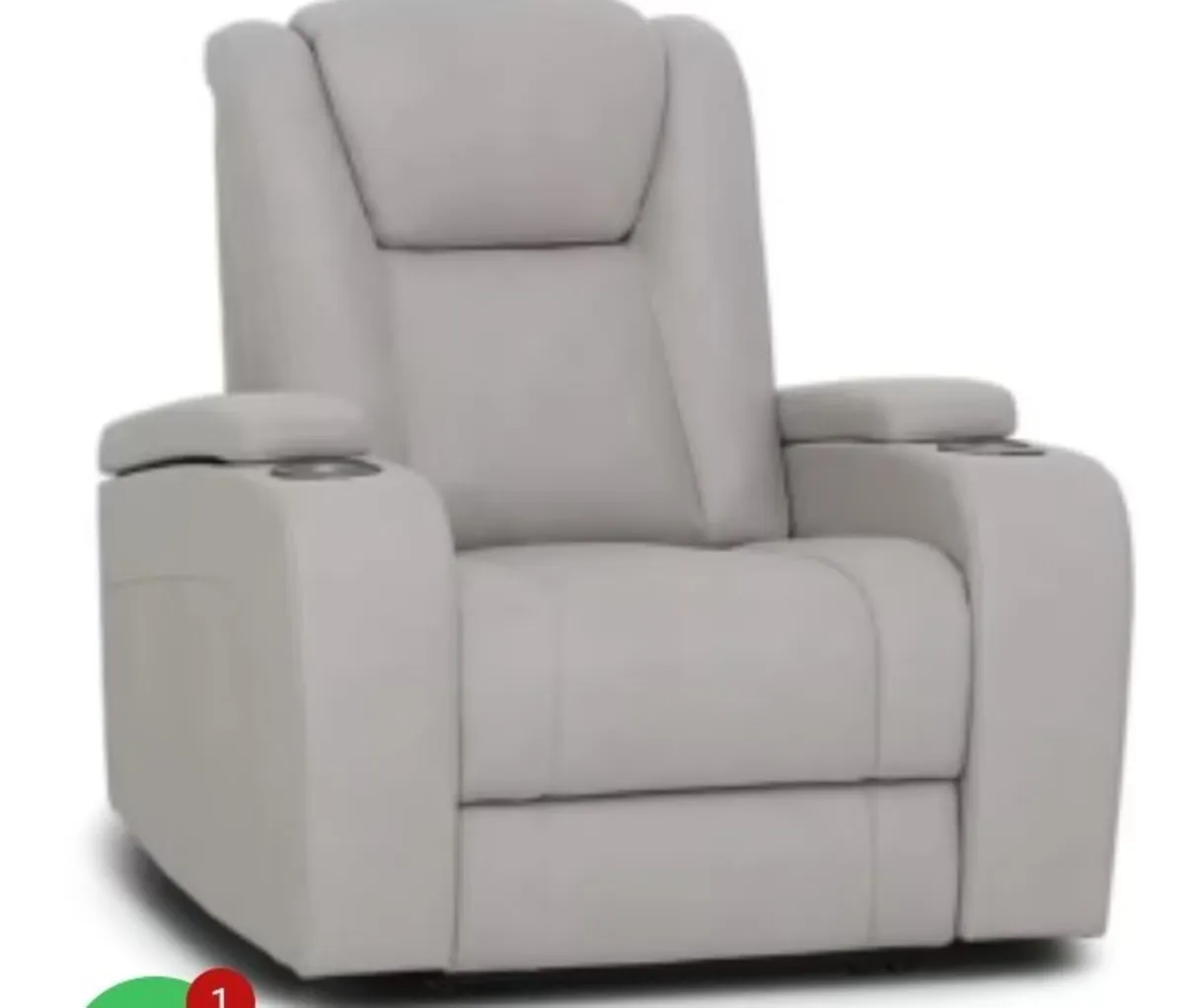 Jesse 2 Seater Electric Recliner & Console - Image 1