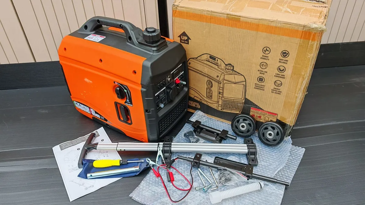 New 2.3KW Inverter Generator with Wheels & Handle - Image 1