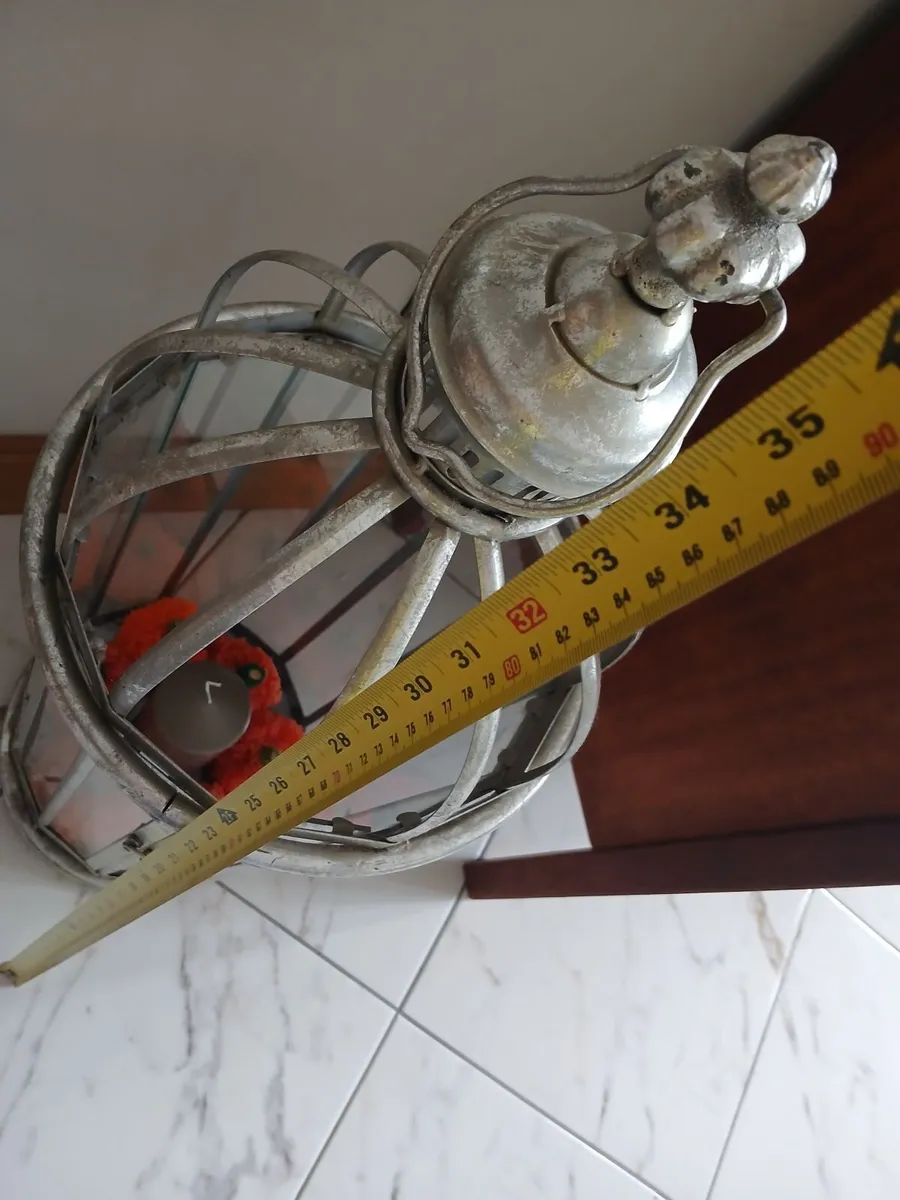 Xl Candle lantern Metal 3ft - Image 4