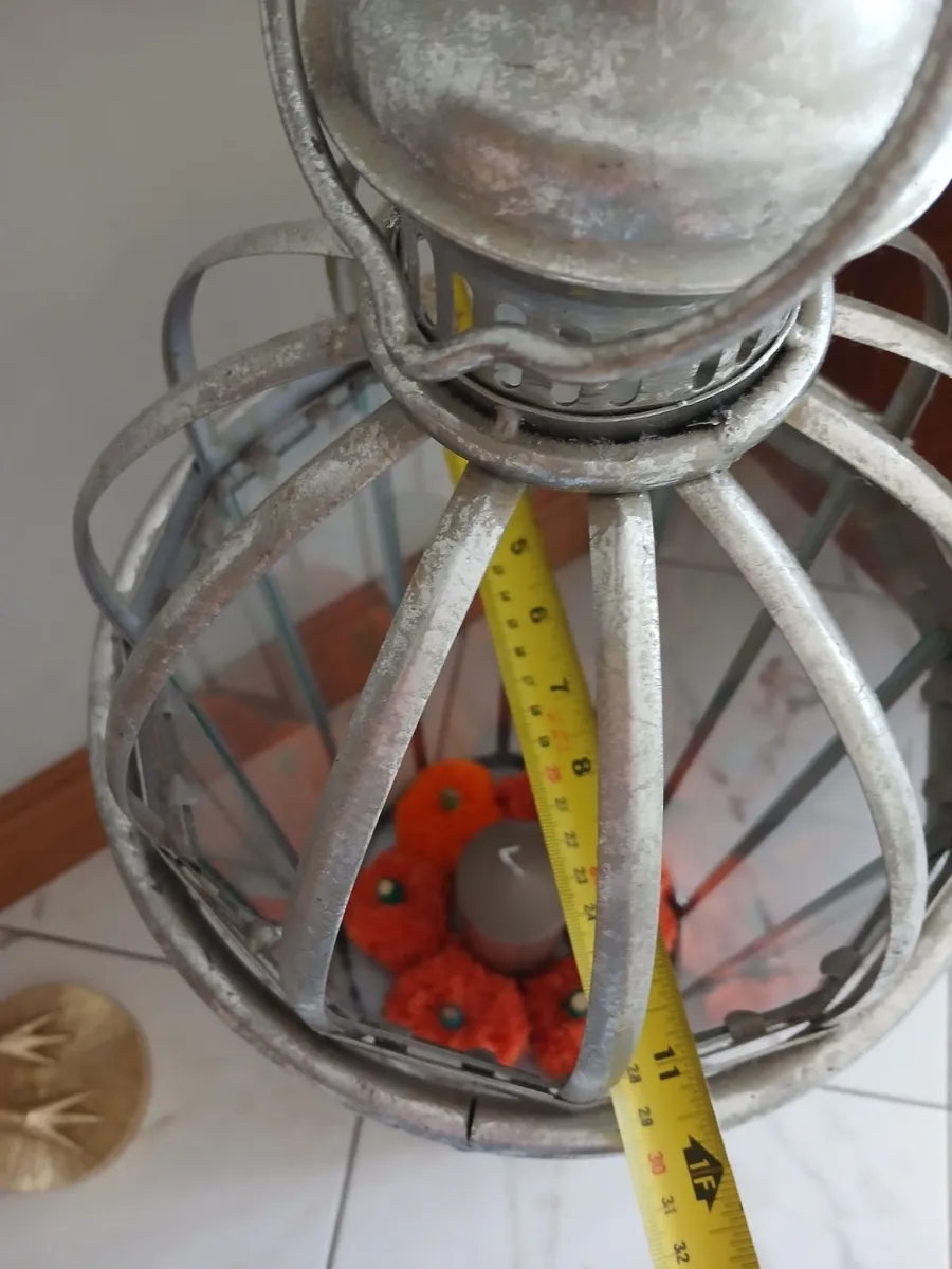 Xl Candle lantern Metal 3ft - Image 3