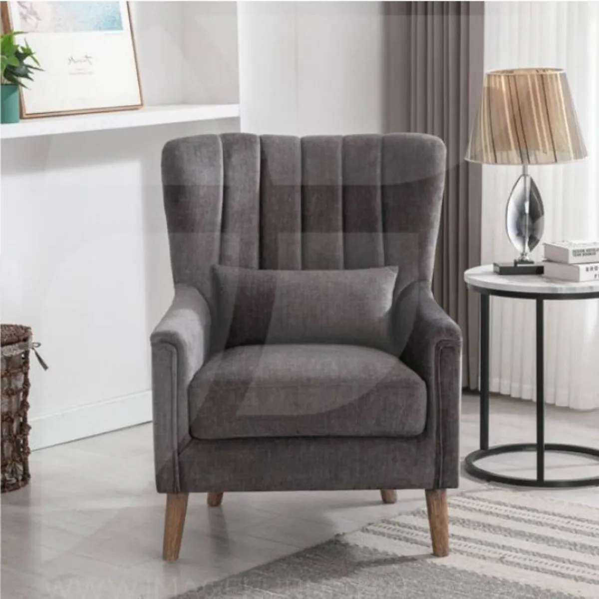 Charlotte 1 Seater Graphite - Image 1