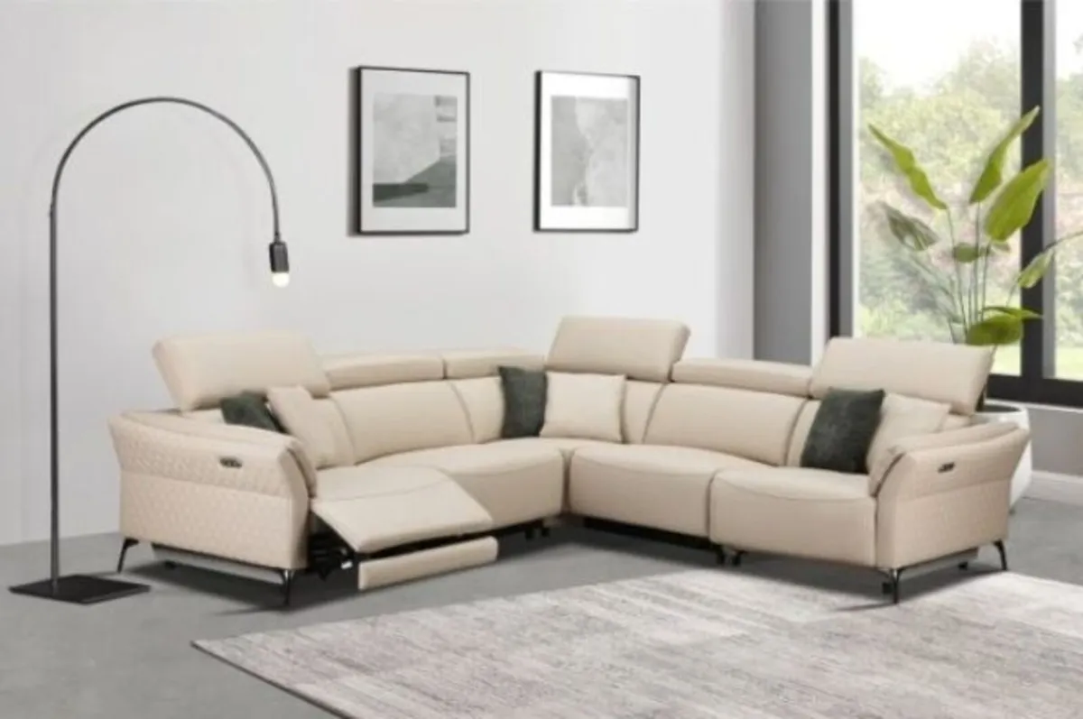 Milan Electric Corner Suite (Cream) - Image 2