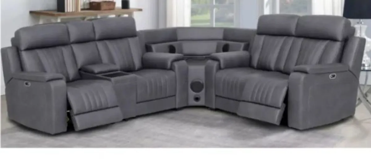 Angelo Sectional Slate / Built in Speakers - Image 1