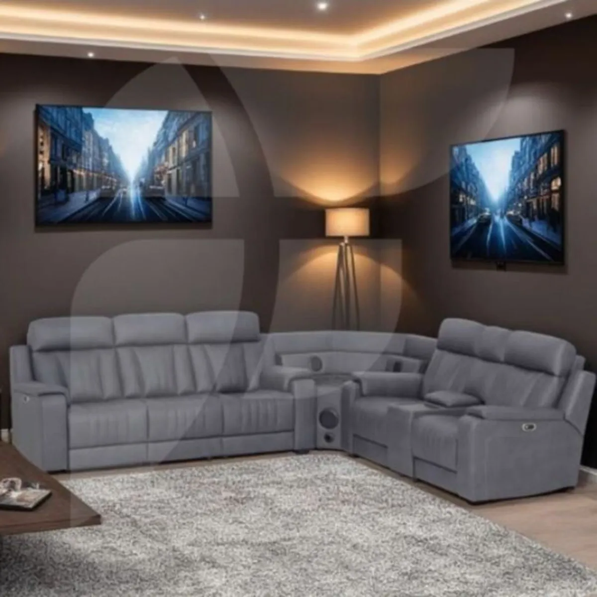 Angelo Sectional Slate / Built in Speakers - Image 2