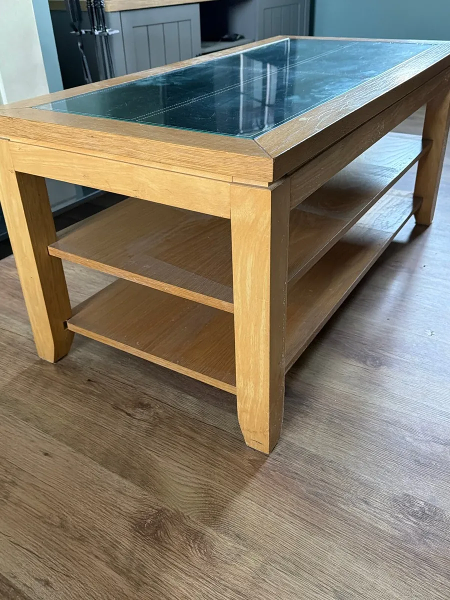 Solid Oak 3 Tier Coffee table - Image 3