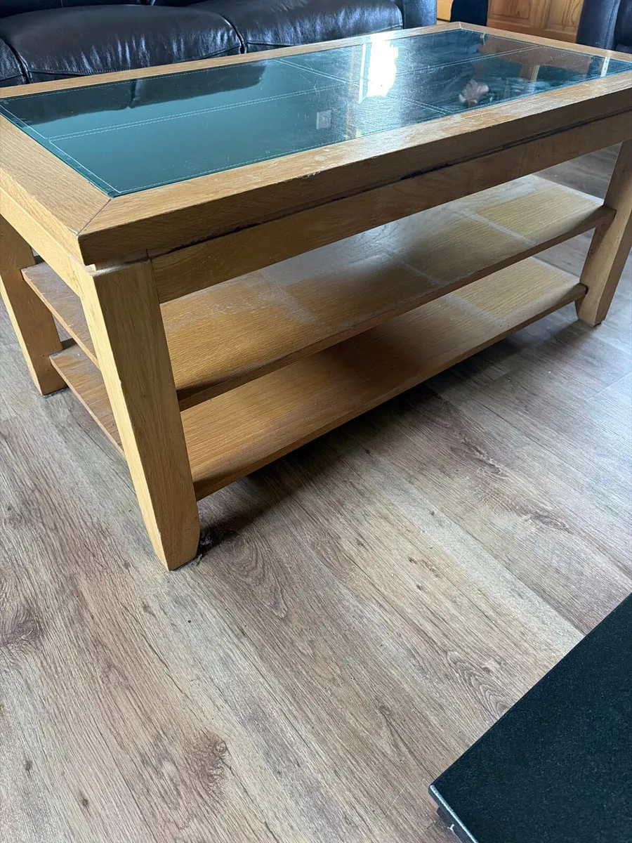 Solid Oak 3 Tier Coffee table - Image 4