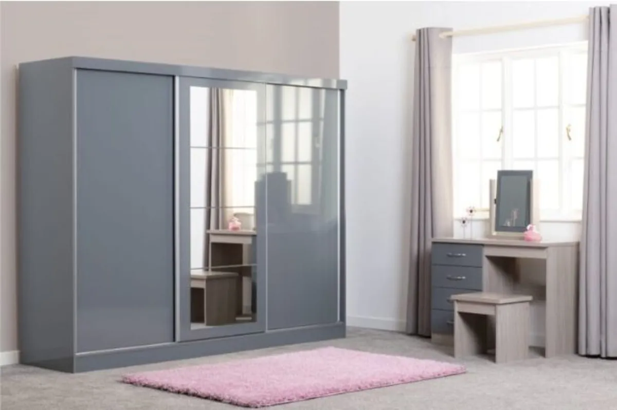 Nevada Ultimate Sliderobe Bedroom Storage / Grey G - Image 3