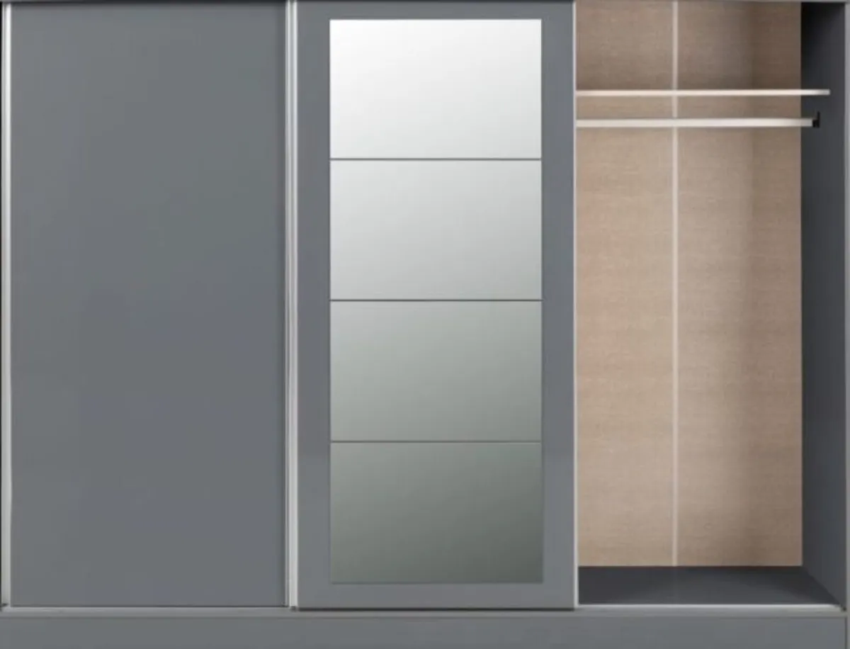 Nevada Ultimate Sliderobe Bedroom Storage / Grey G - Image 2