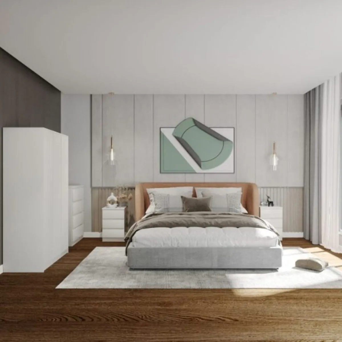 Malvern 4 Piece Bedroom Set / 2 Colours - Image 1