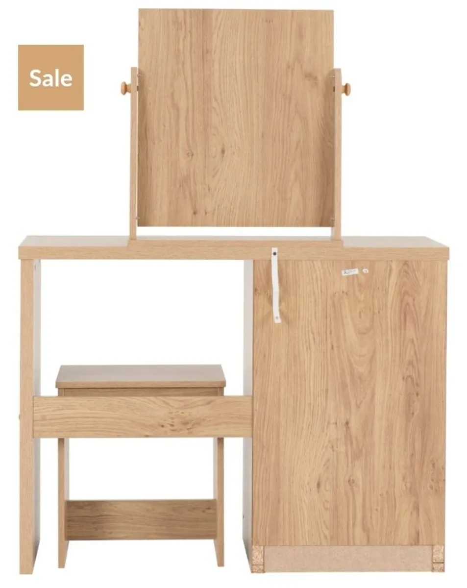 Seville 3 Drawer Dressing Table Set - Image 2