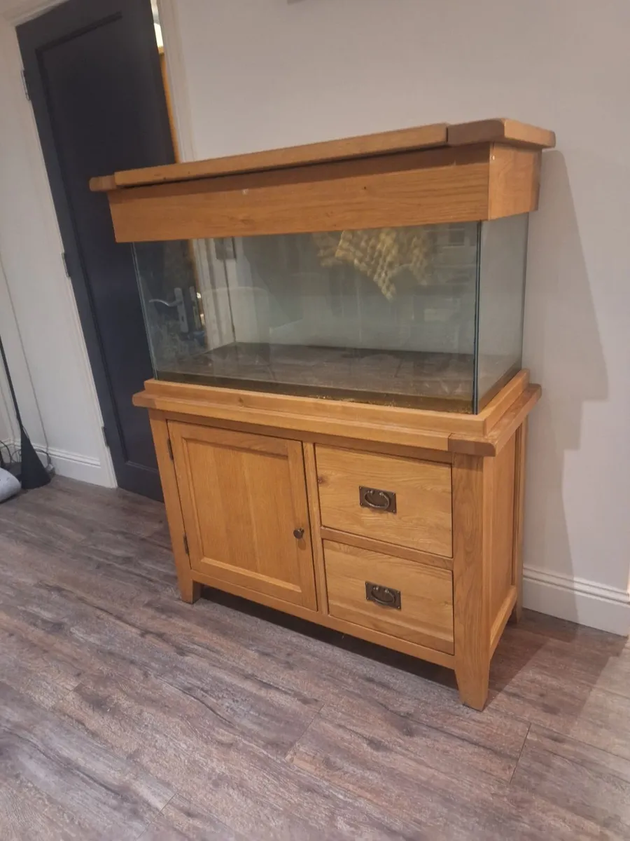 Solid Oak Fish tank - Image 2