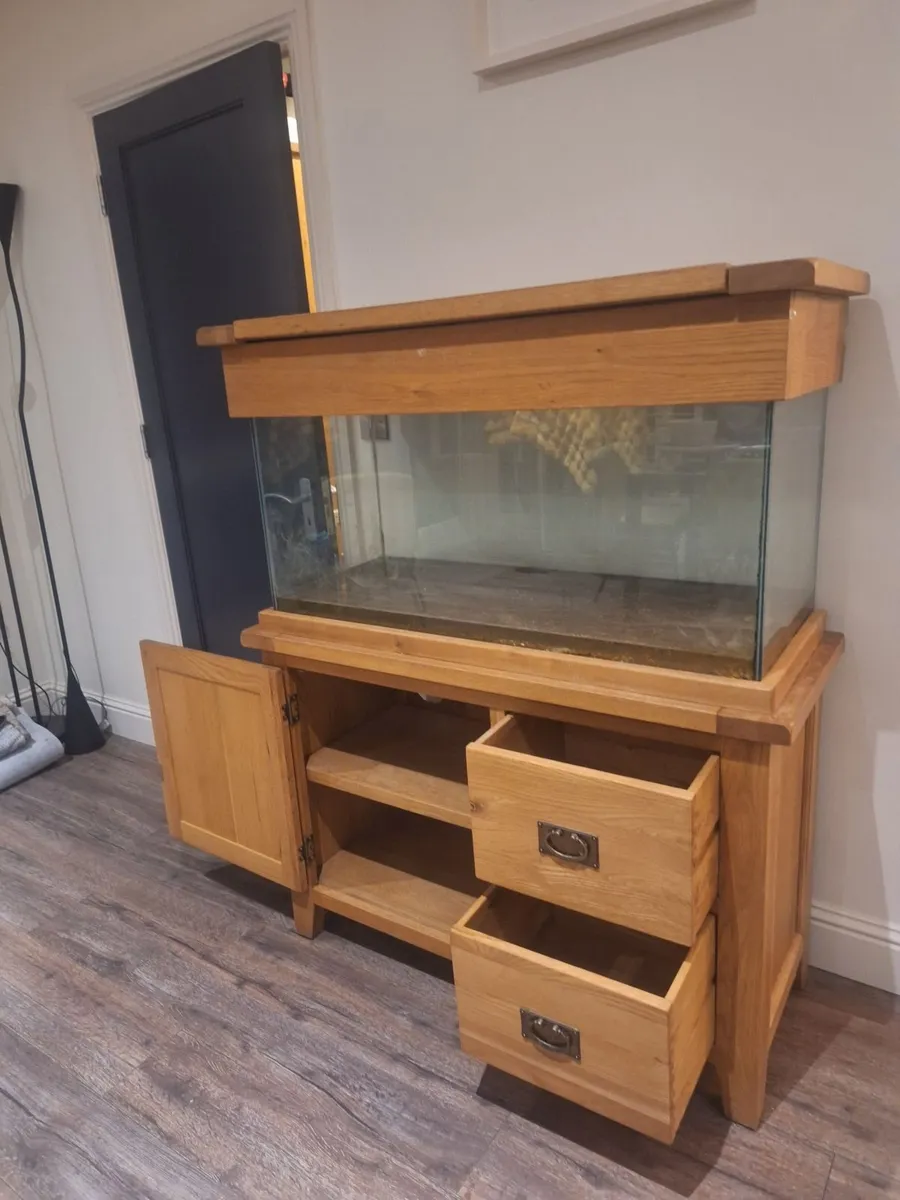 Solid Oak Fish tank - Image 3
