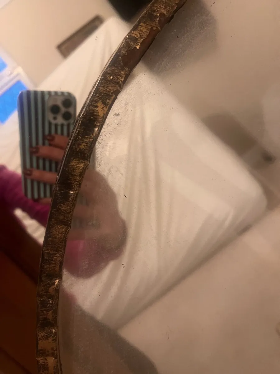 Mirror Antique Gold Round - Image 2
