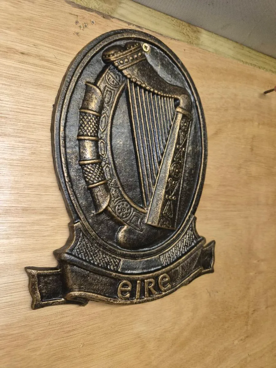 Eire harp cast iron sign - Image 3
