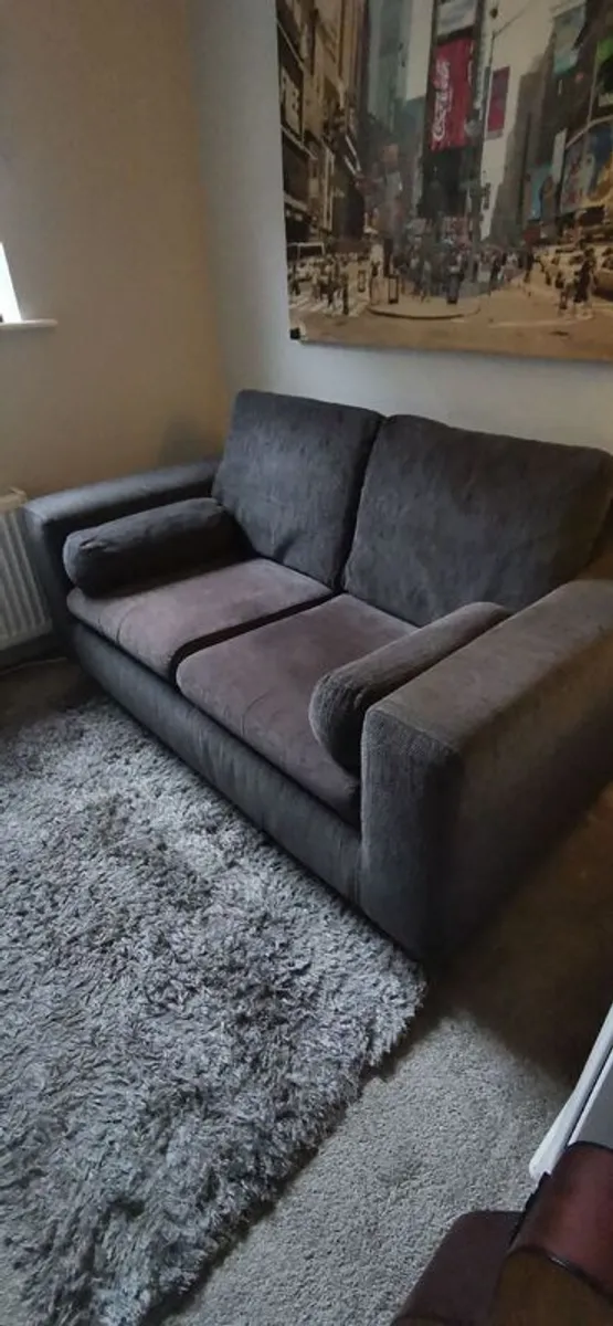 2 seater grey sofa - Image 2