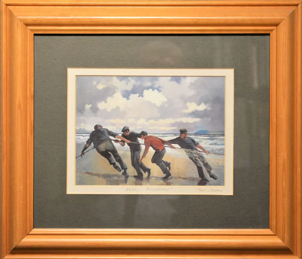 John Skelton Signed Print – Kerry Fisherman Framed - Image 3