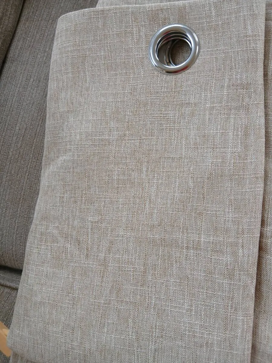 90 x 90 Beige Curtains - Image 2