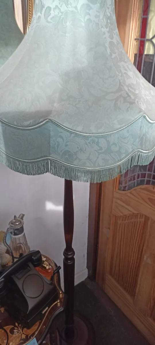 Old Mahogany Standard Lamp - Image 1