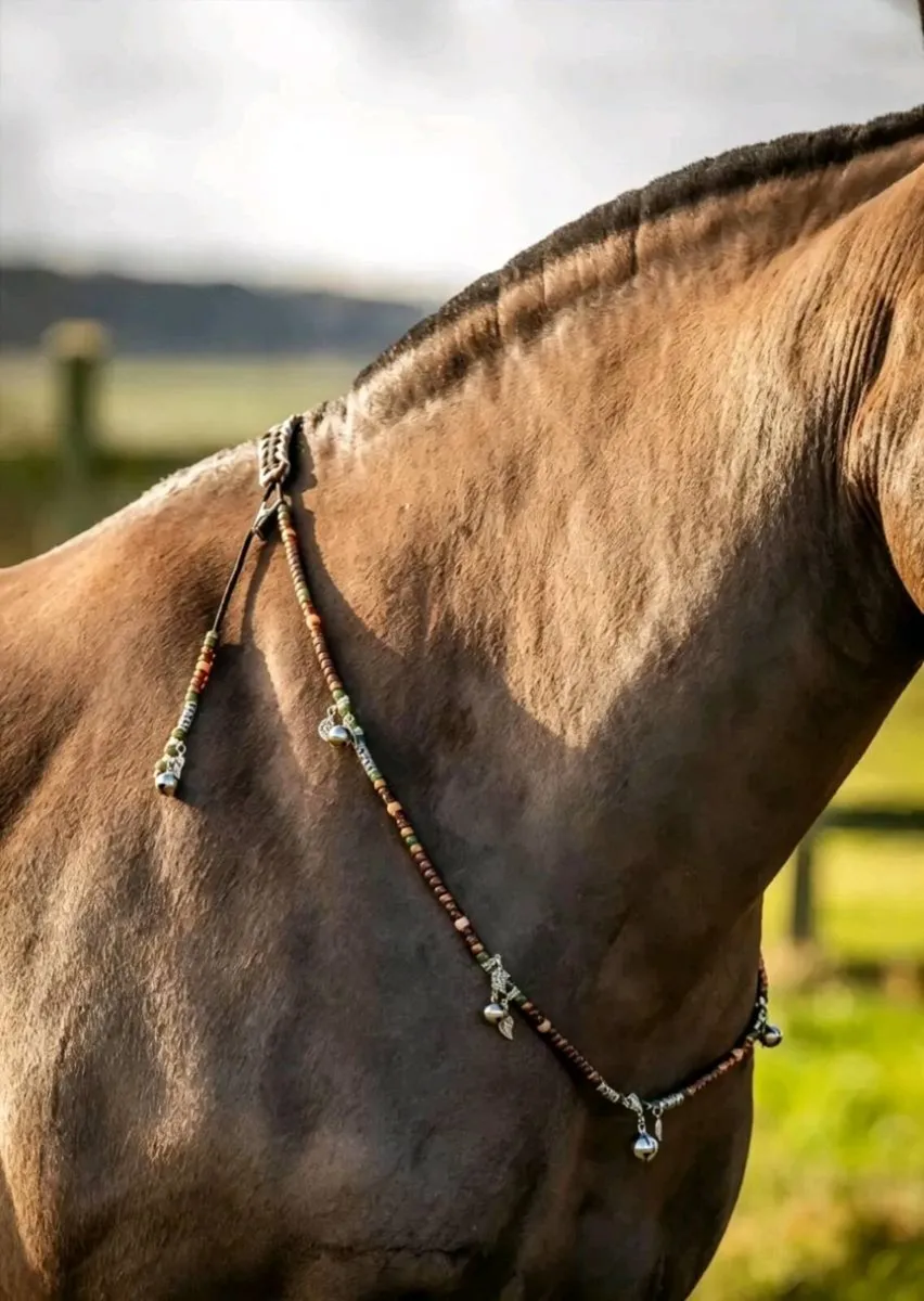 Luxury Gold Carved Horse Halter, Retro Baroque - Image 2