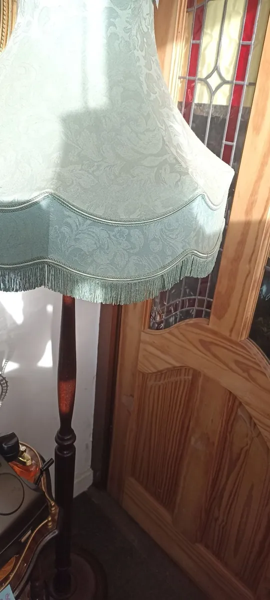 Old Mahogany Standard Lamp - Image 3