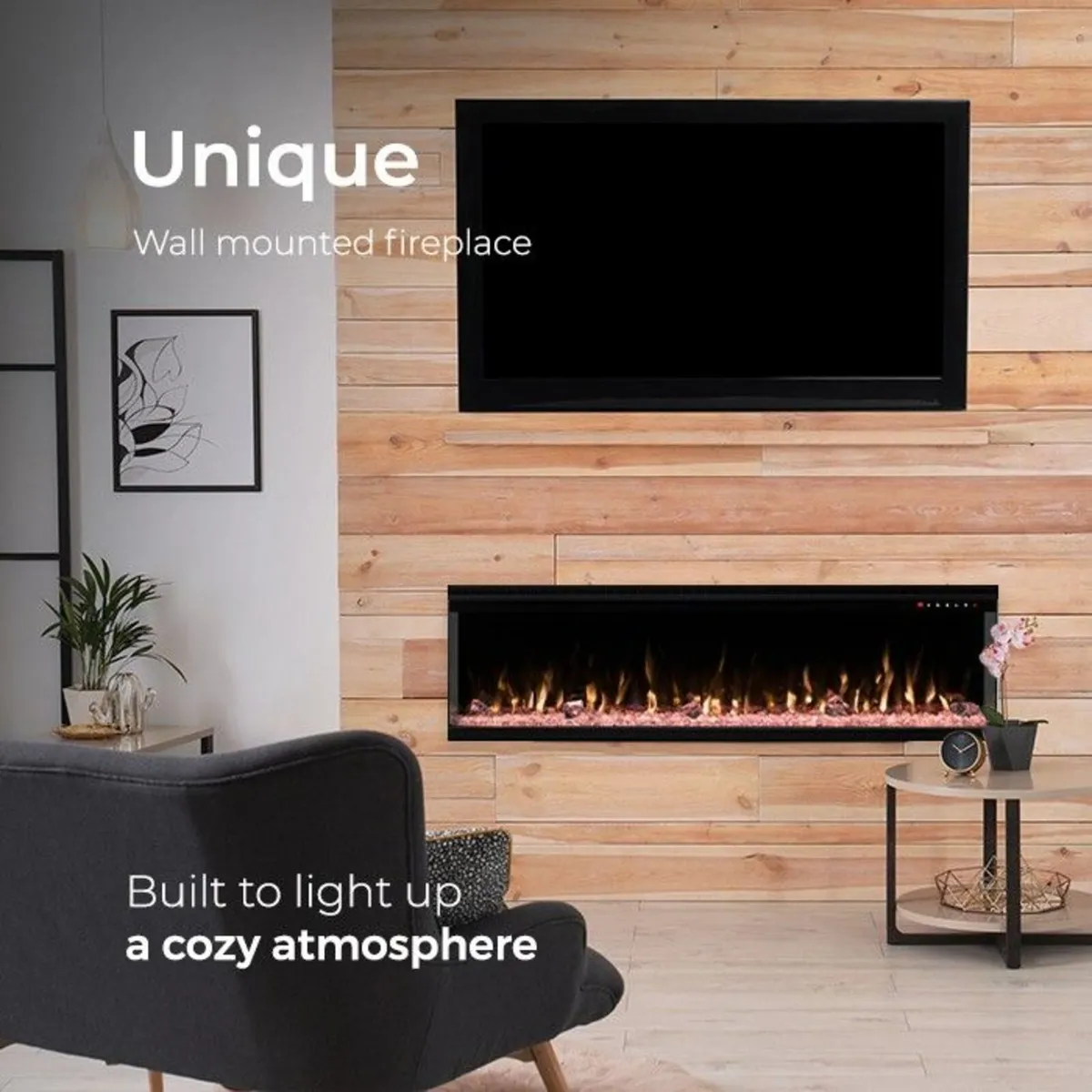 50" 3sides electric fireplace !!!230eOFF NOW !!! - Image 4