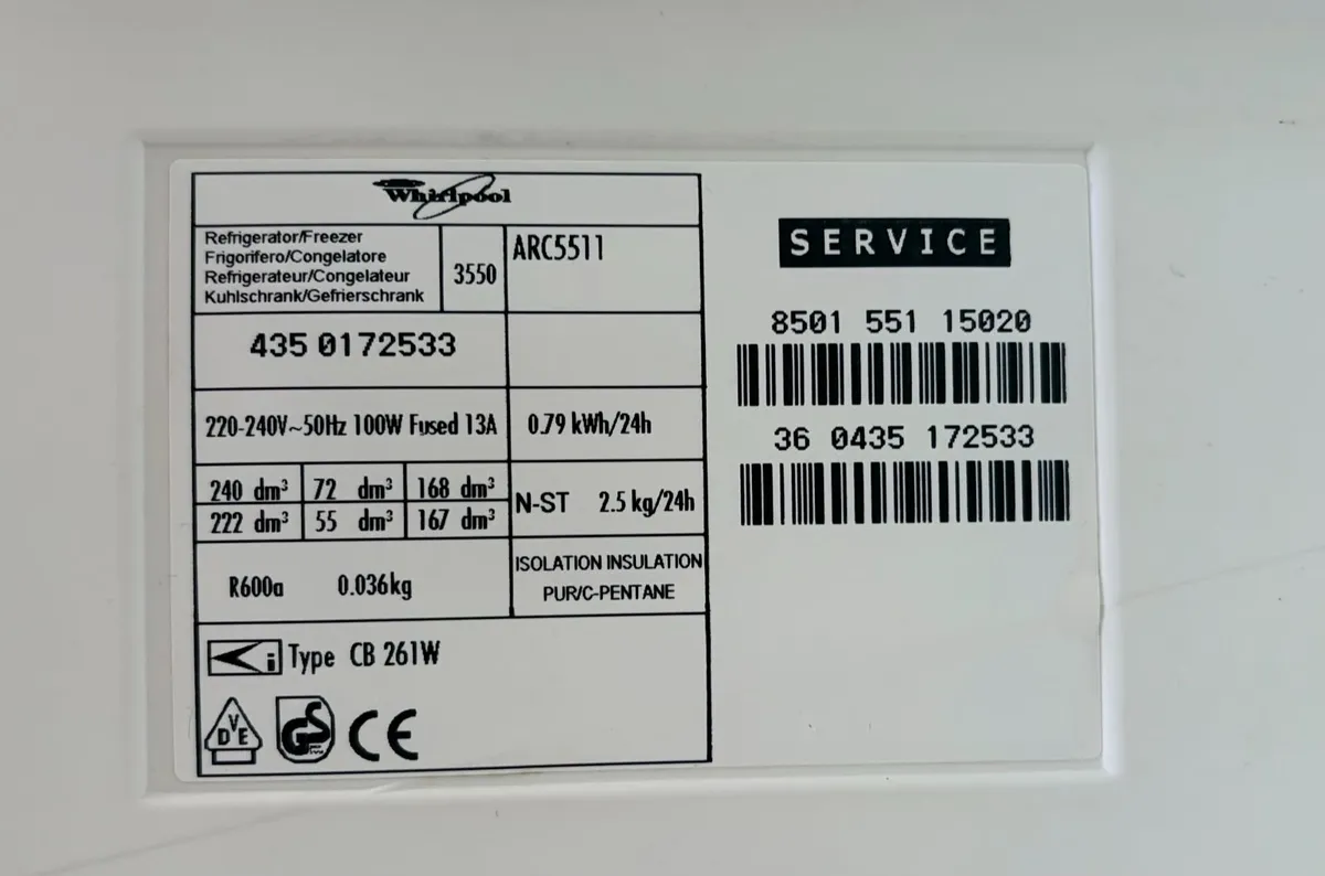 Whirlpool Fridge Freezer - Image 3