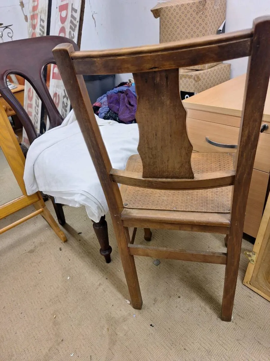 Mid 20th century wooden dining chair - Image 4