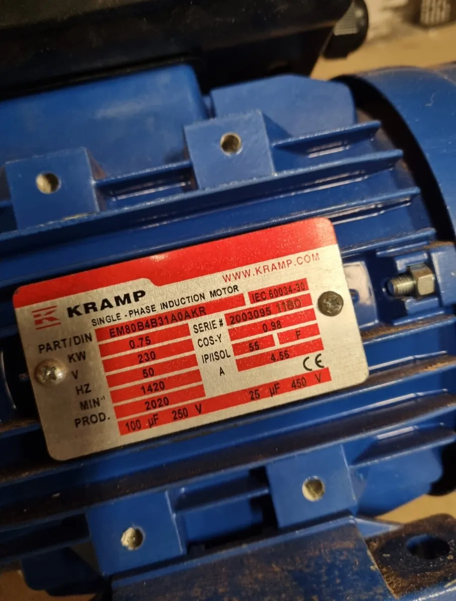 NEW 1 HP Electric Motor - Image 2