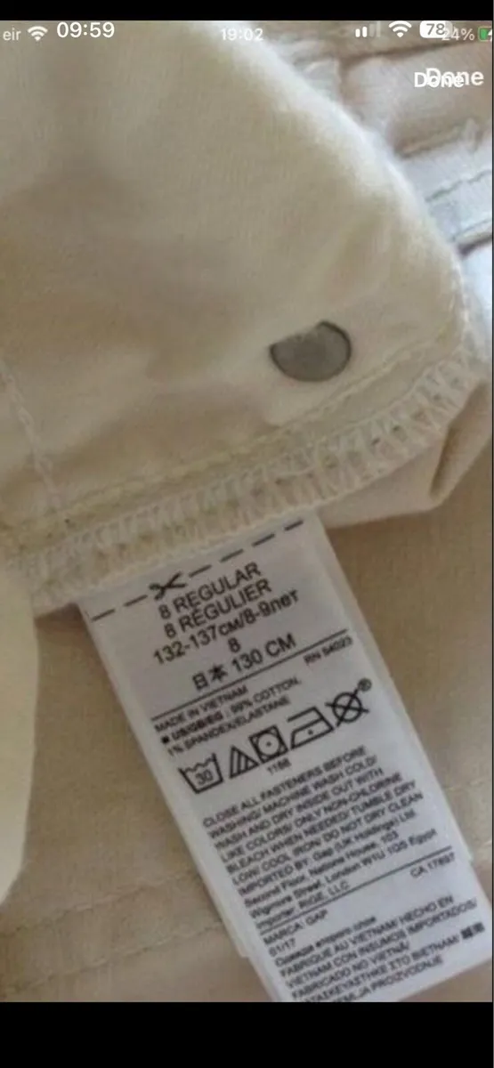 Girls new gap jeans age 8 €6 - Image 4