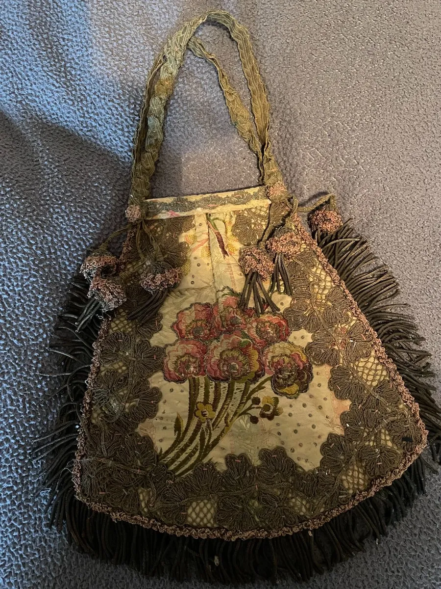 Vintage reticule bag, - Image 1