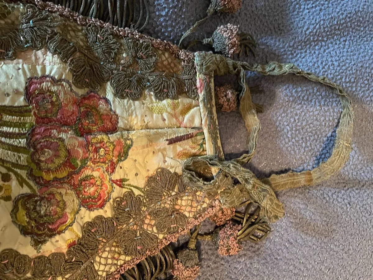 Vintage reticule bag, - Image 3