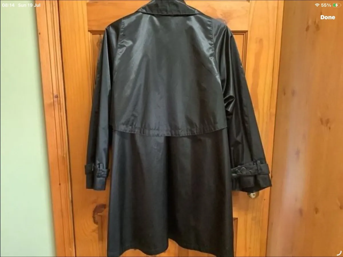Black coat fits size 18 - Image 2