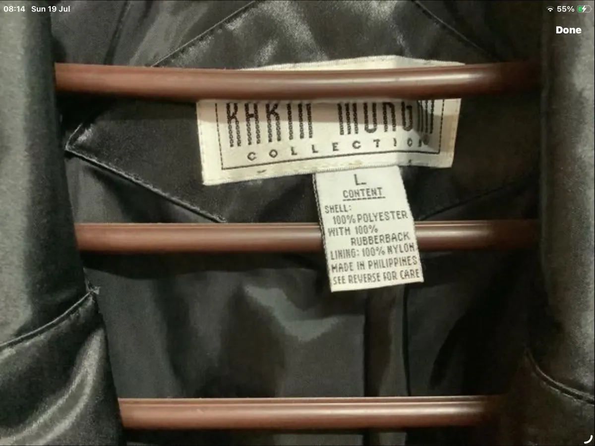 Black coat fits size 18 - Image 3