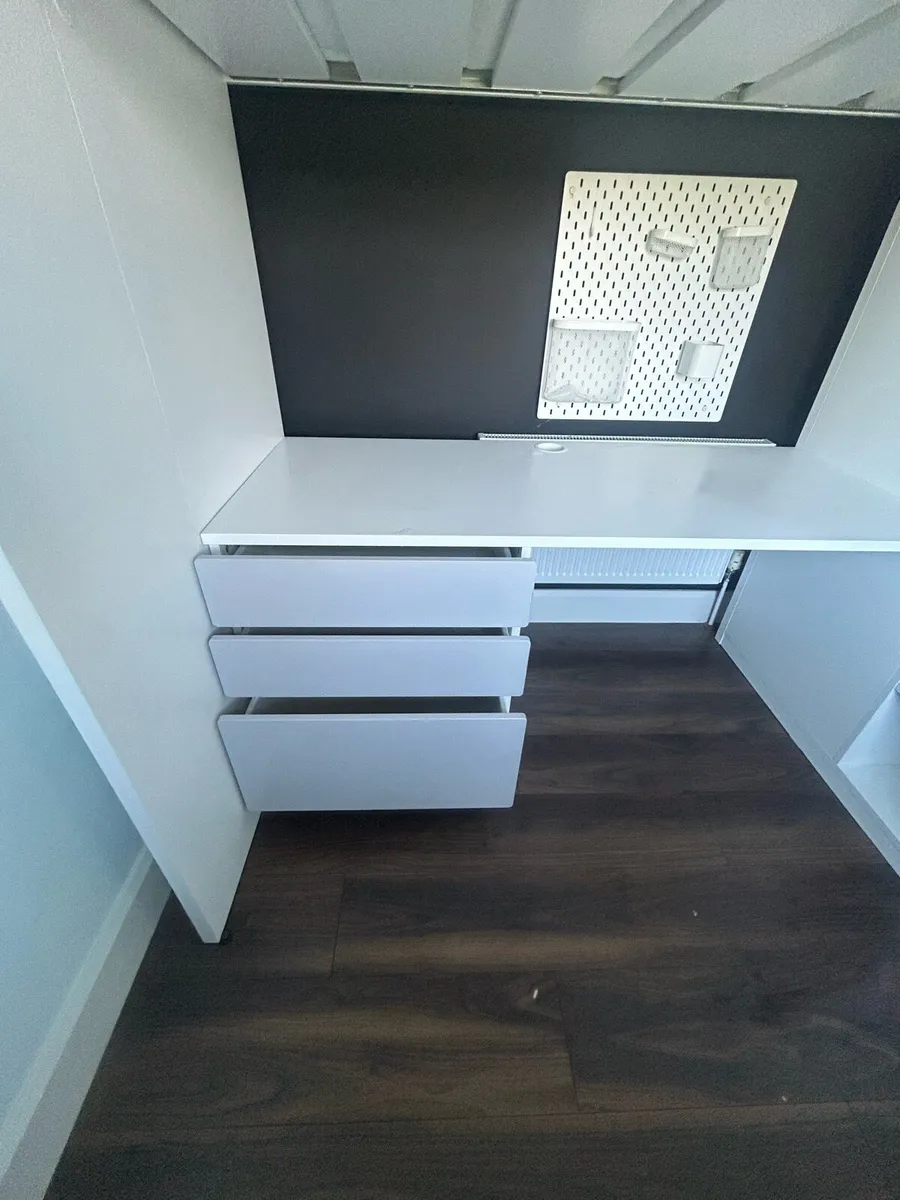 Ikea loft bunk bed, with wardrobe, drawers, desk - Image 4