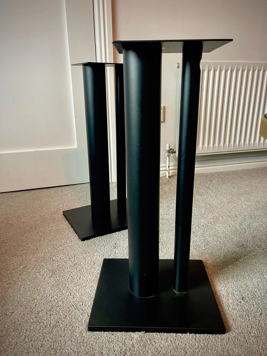 Black Hifi speaker stands ( pair ) - Image 3