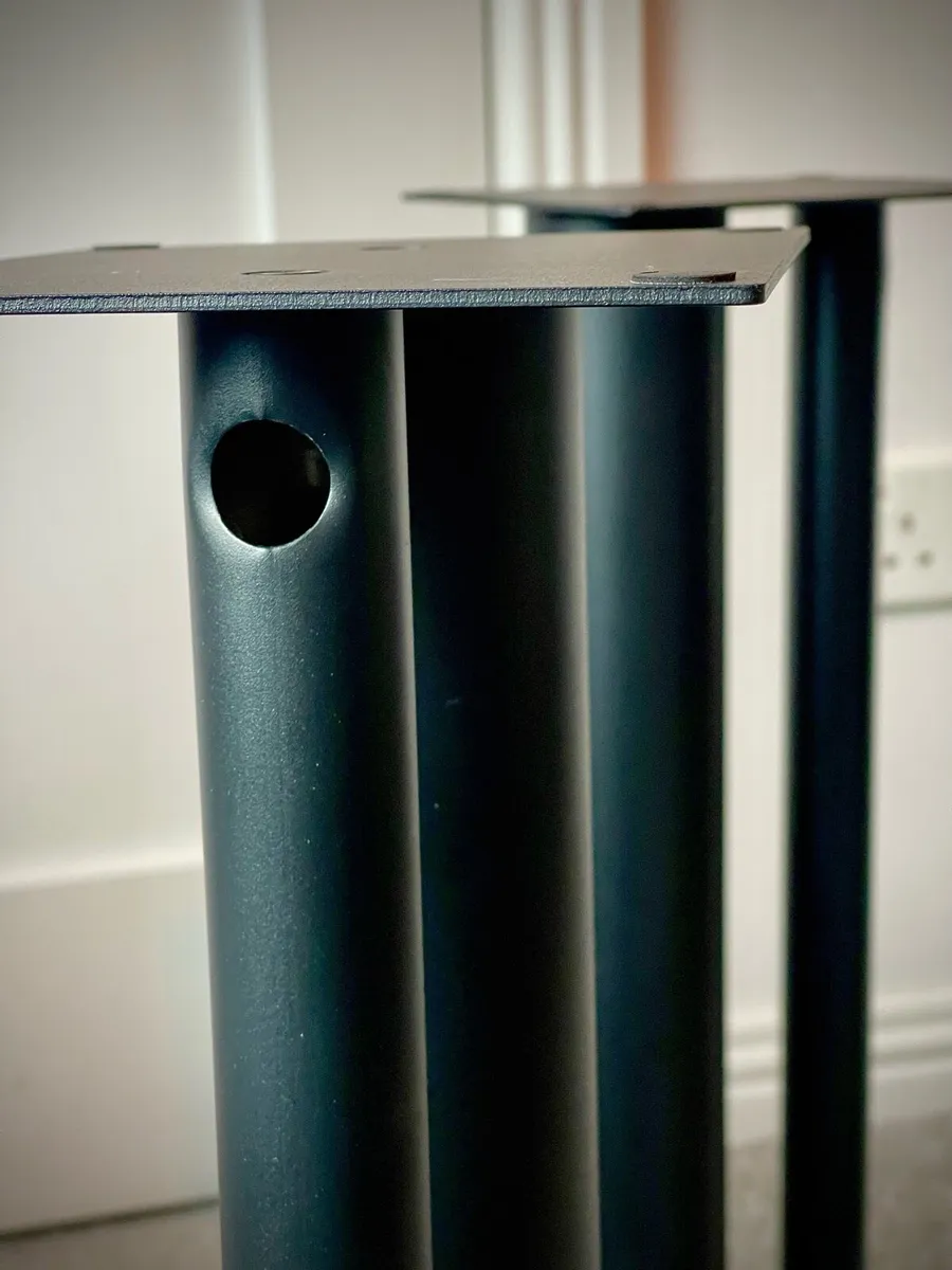 Black Hifi speaker stands ( pair ) - Image 4