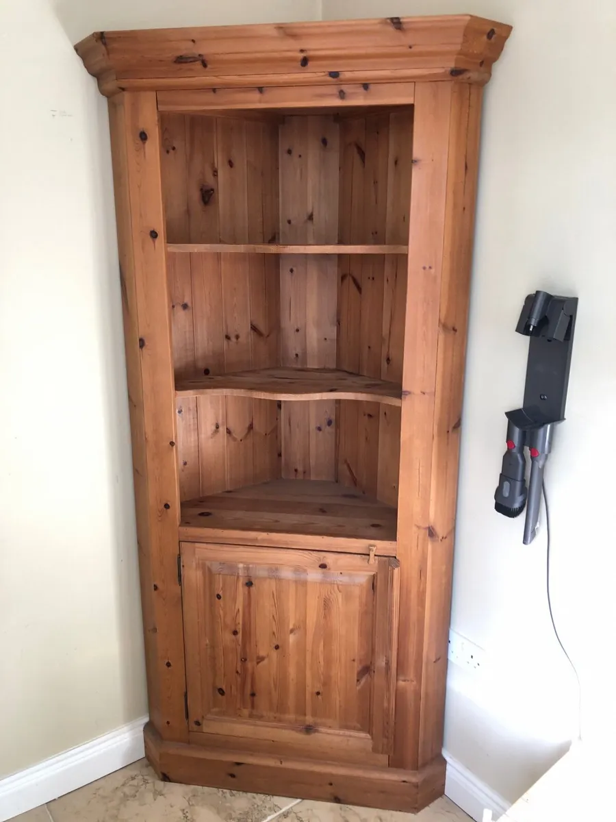 Pine corner cabinet - Image 4