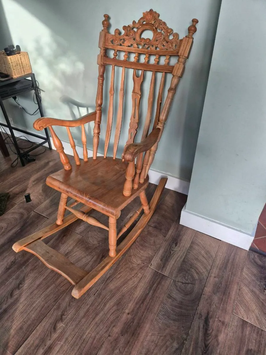 Wooden rocking Chair - Image 2