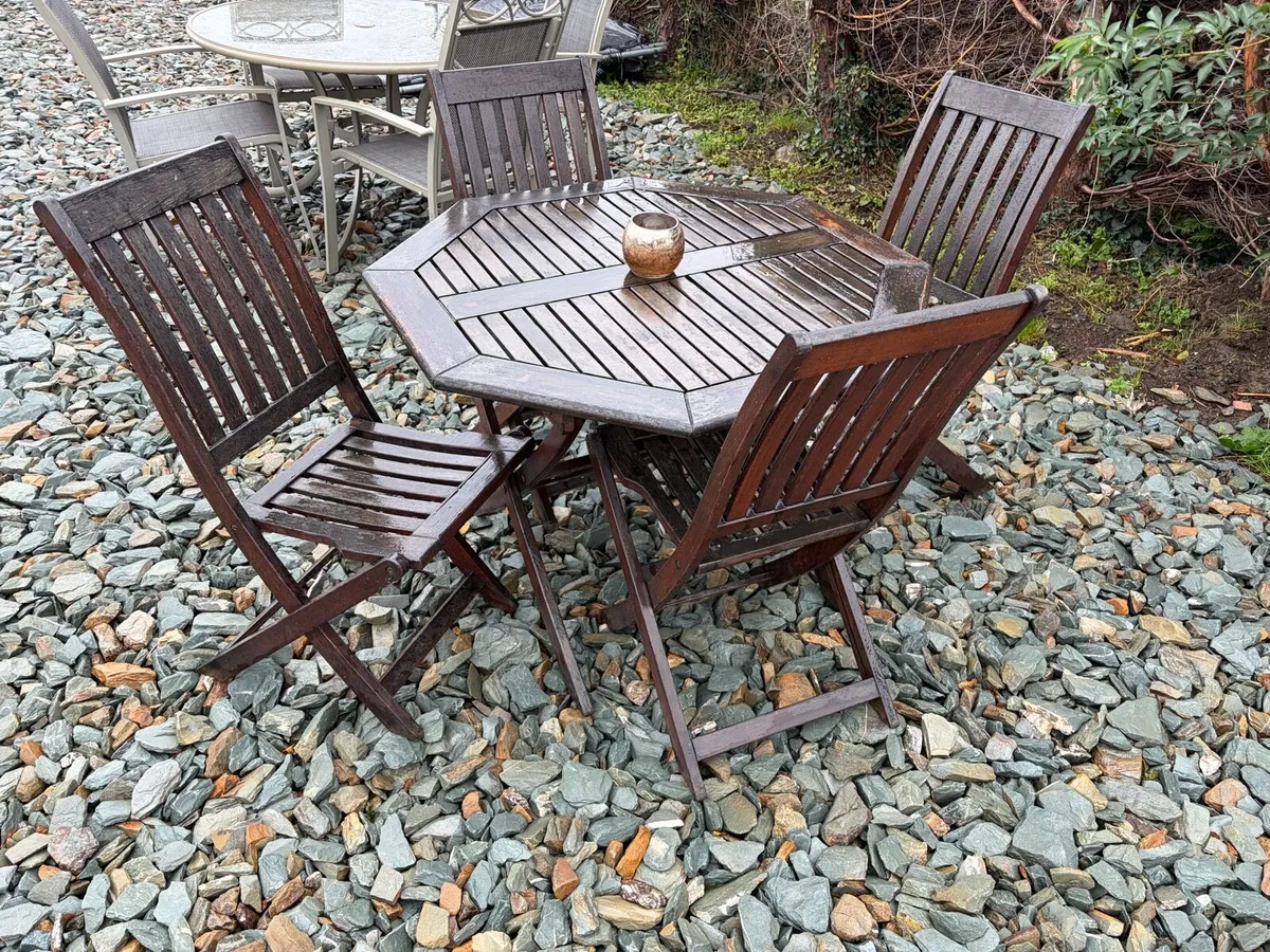 garden table + chairs for sale - Image 4