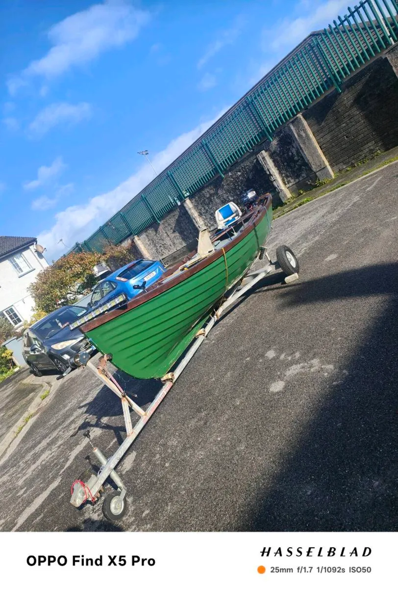 19ft burke boat, trailer and 15hp yamaha - Image 2