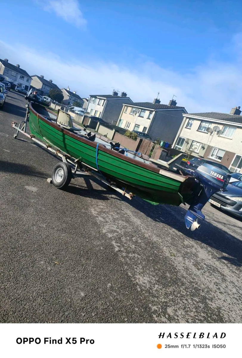 19ft burke boat, trailer and 15hp yamaha - Image 3