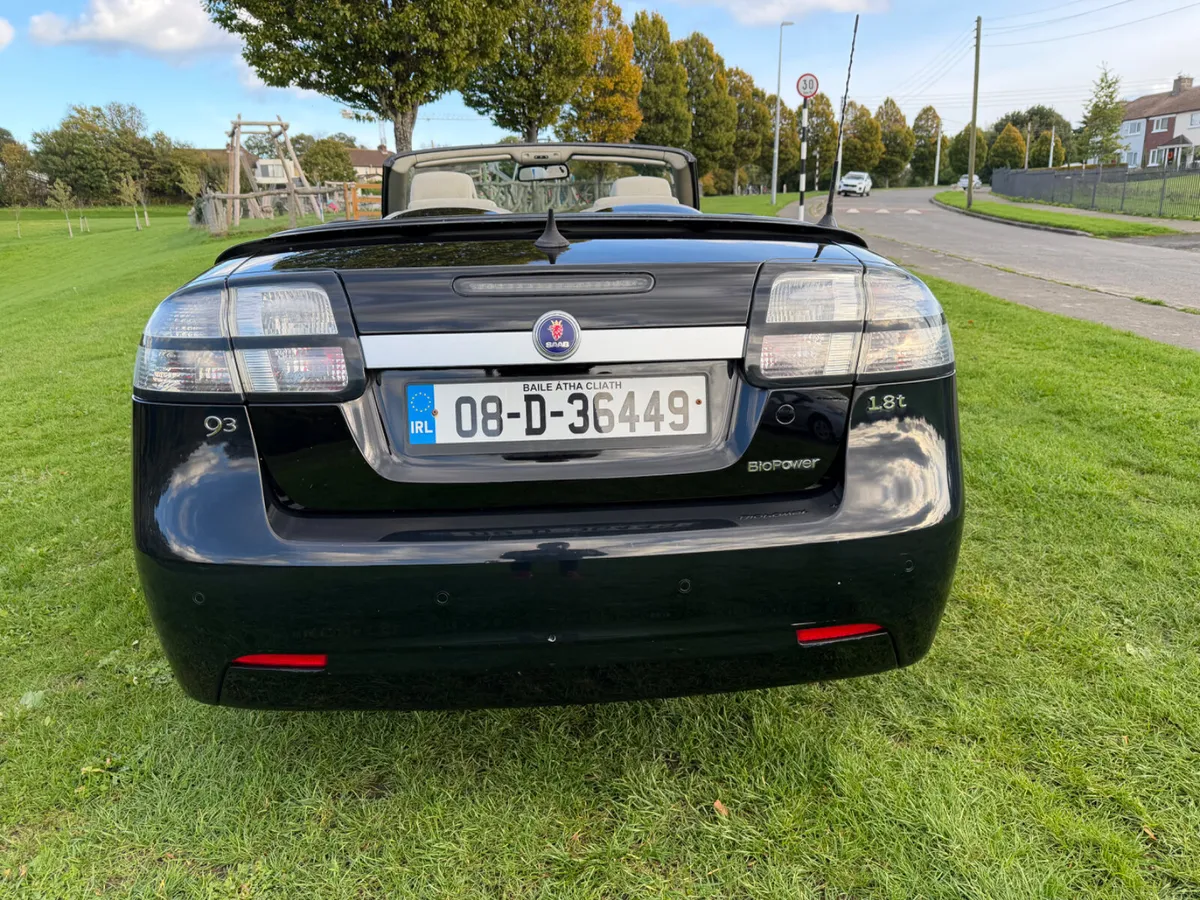 NO RESERVE AUCTION  08 SAAB 93 CONVERTIBLE 1.8t - Image 4