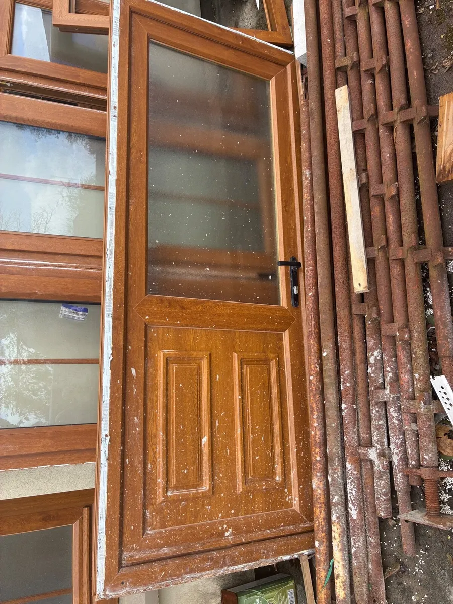 Golden Oak PVC door