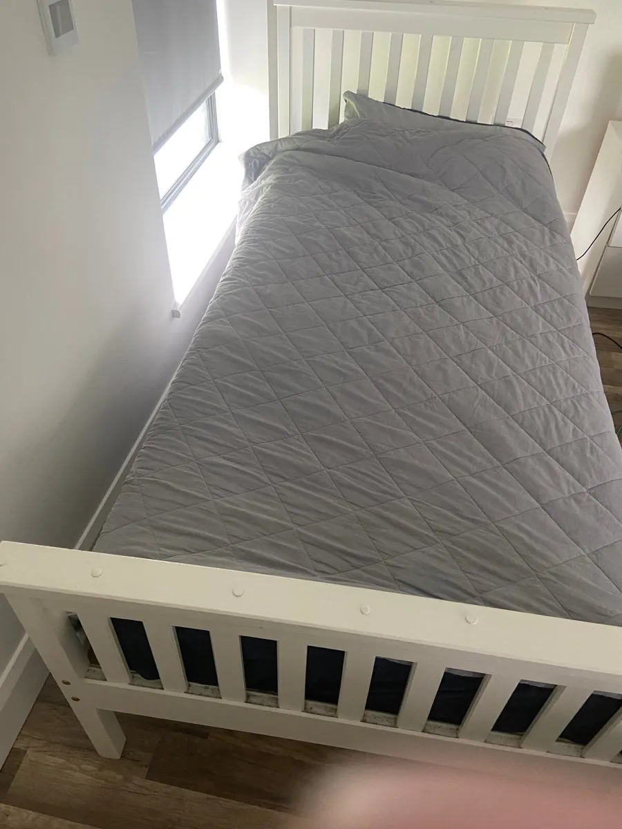 2single white bed frames Bed frames - Image 1