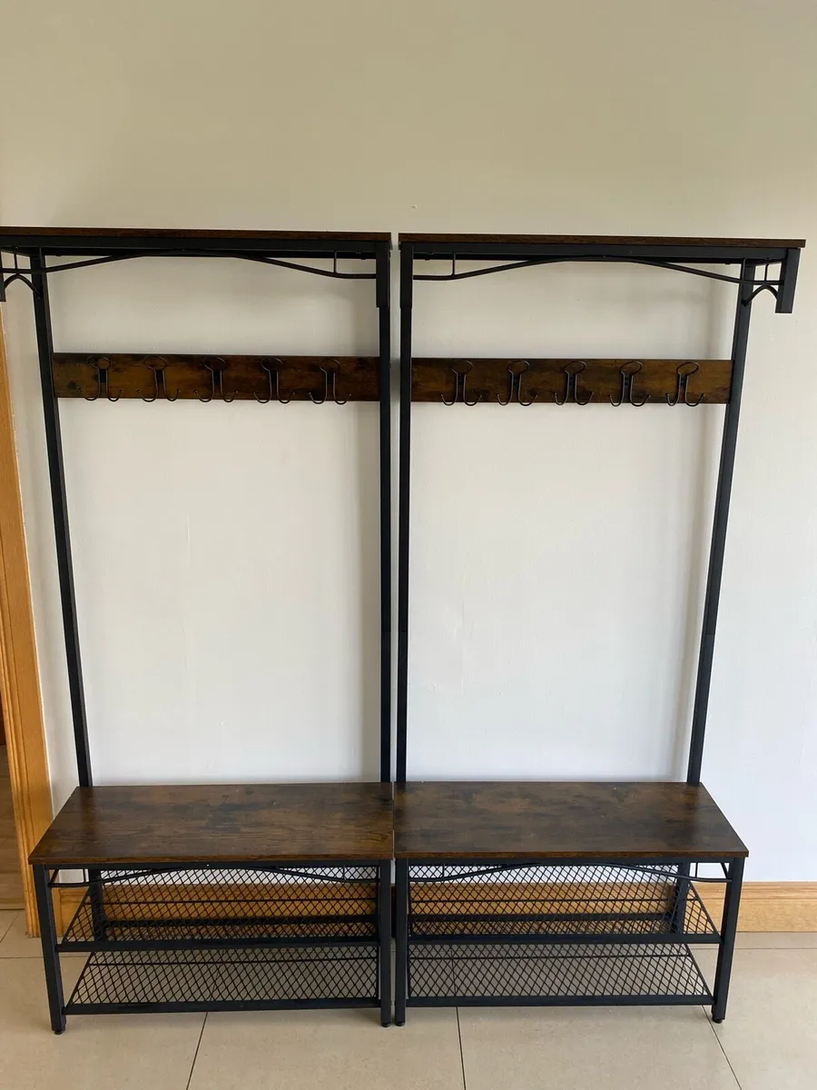 3 Dble Beds, 2 Coat Stands, 1 W’robe, 1 Shelving - Image 1