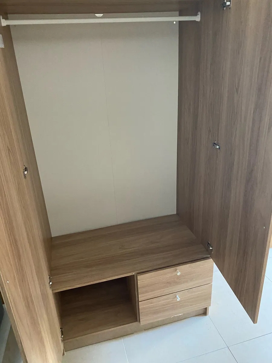 3 Dble Beds, 2 Coat Stands, 1 W’robe, 1 Shelving - Image 4