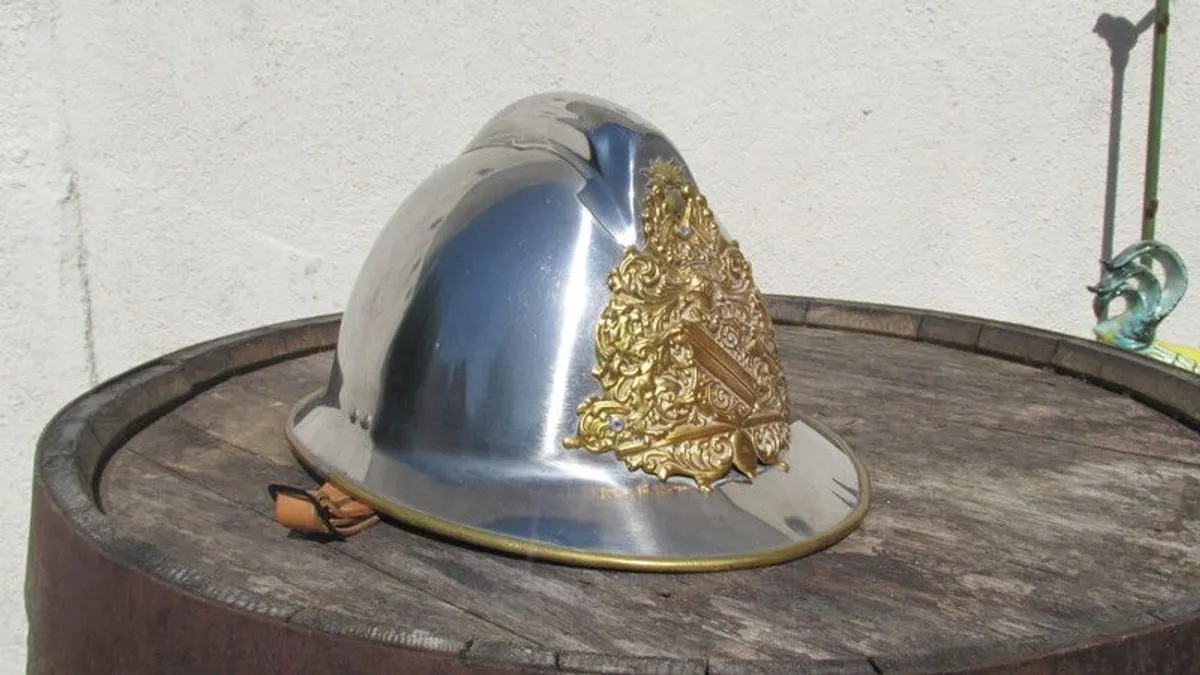 French fire helmet (2 of 3) - Image 1