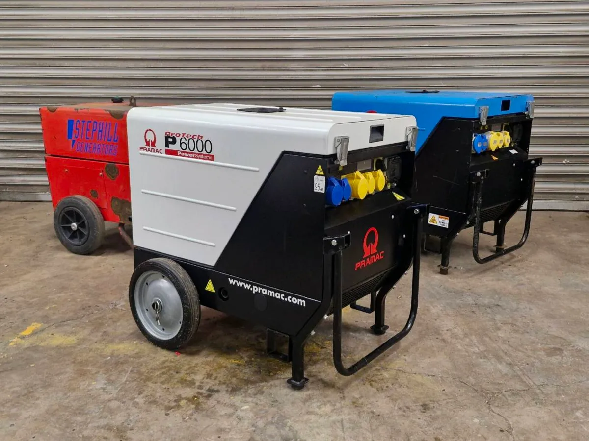 PRAMAC P6000 6KVA SUPER SILENT DIESEL GENERATORS * - Image 2