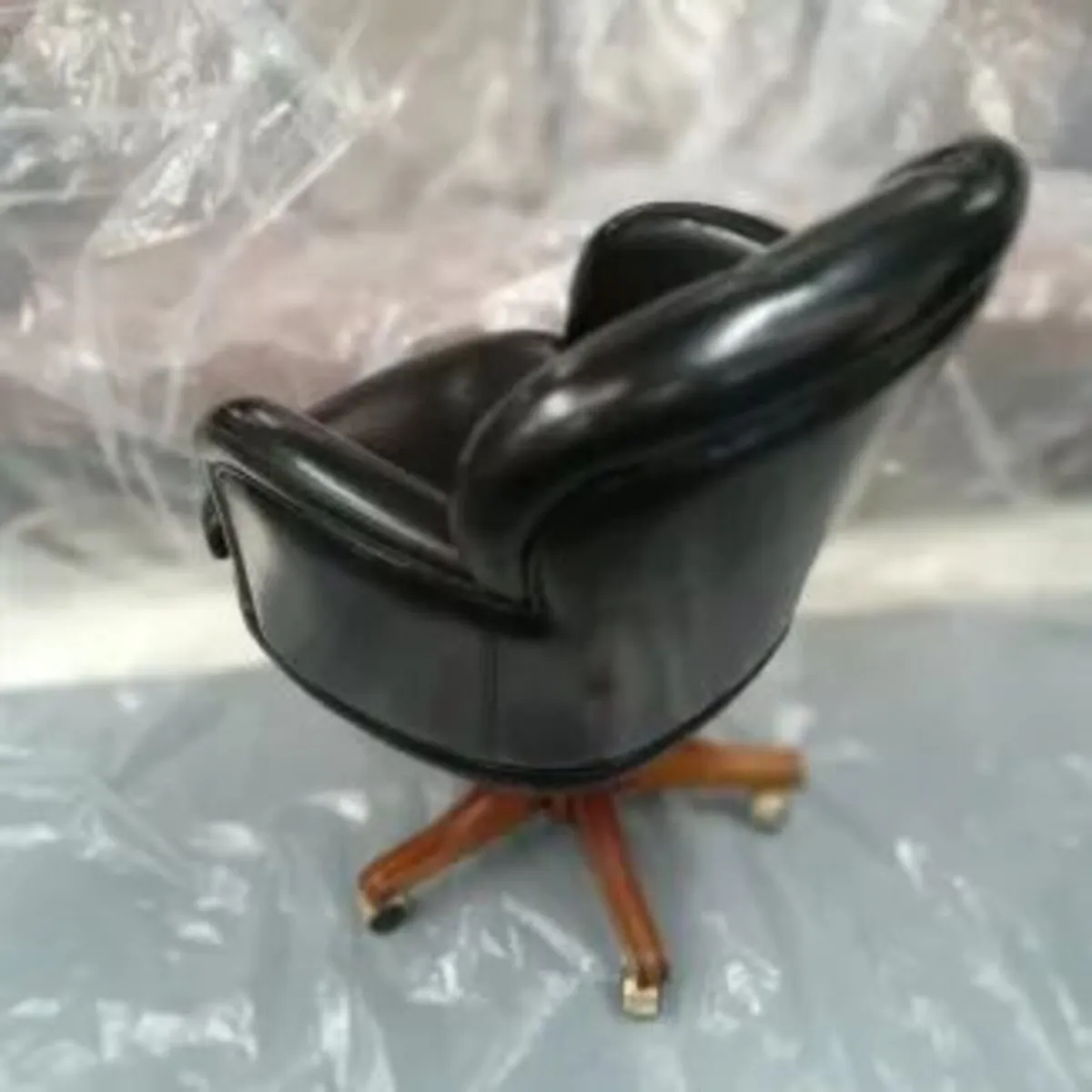 Swivel Armchair Black - Image 1